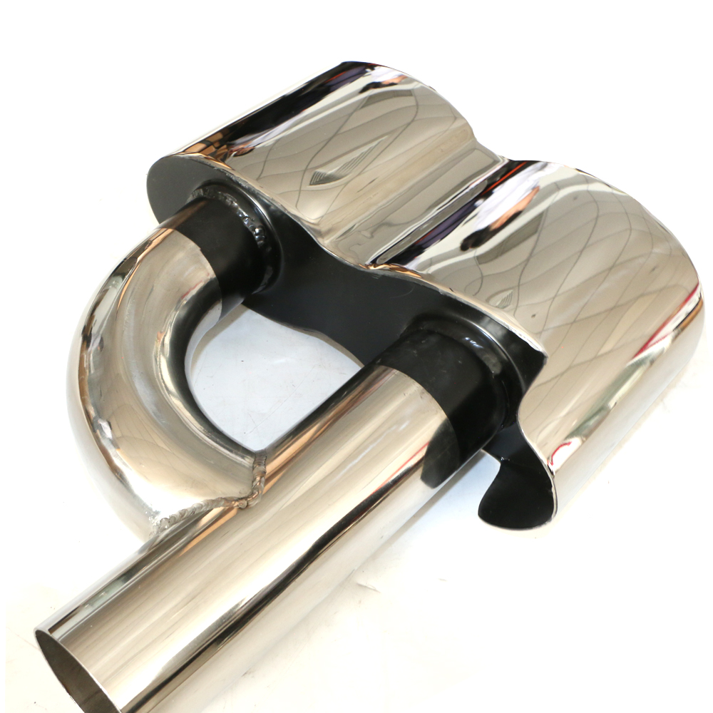 Polished corrosion-resistant stainless steel Benz W221 S65 exhaust tip